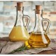 Olive Oil Dispenser Set of 2 with Cork, Oil Vinegar Cruet, Glass Cruet Bottles Ideal for Syrup, Dressing, Vinegar, Small Oil Decanter Set
