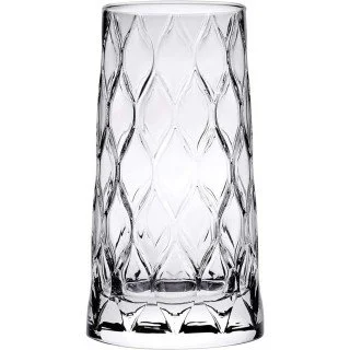 Biandeco Highball Glasses Set of 3, Clear Glass Drinking Glasses