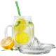 Glass Lemon Juicer, Manual Squeezer for Orange, Grapefuit, Small Citrus, Extractor Manual Hand with Handle and Pour Spout, Crystal Clear Glass 2.02oz Glass Lemon Juicer, Manual Squeezer for Orange, Grapefuit, Small Citrus, Extractor Manual Hand with Handle and Pour Spout, Crystal Clear Glass 2.02oz