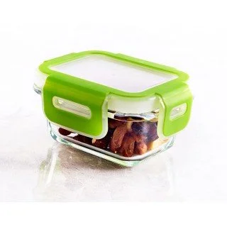 Biandeco Glass Baby Food Container with Bpa-free Locking Lid, On